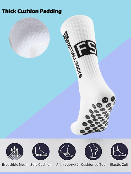 Athletic Grip Socks — 4 Pack