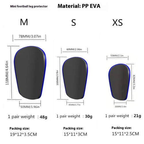 Mini Soccer Shin Guards — Lightweight Protection for Training & Matches